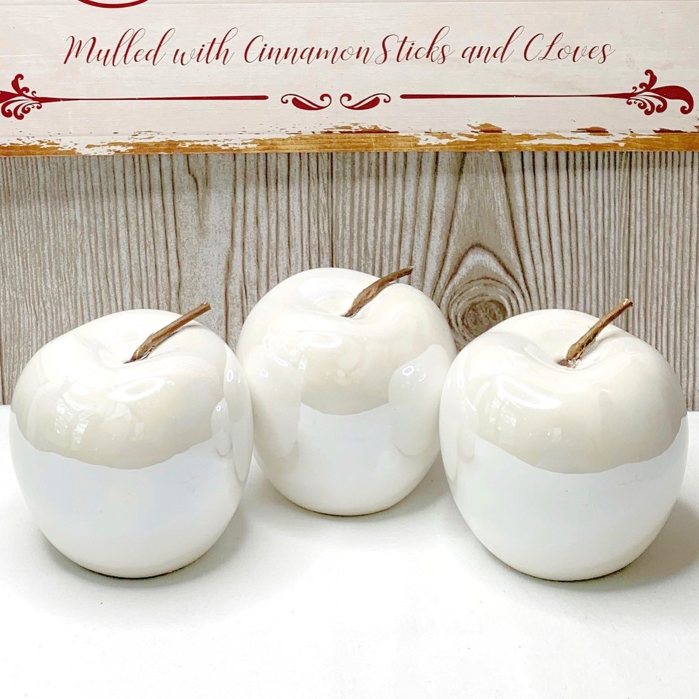 NWT🖤Modern Farmhouse Ceramic “Poison” Apple